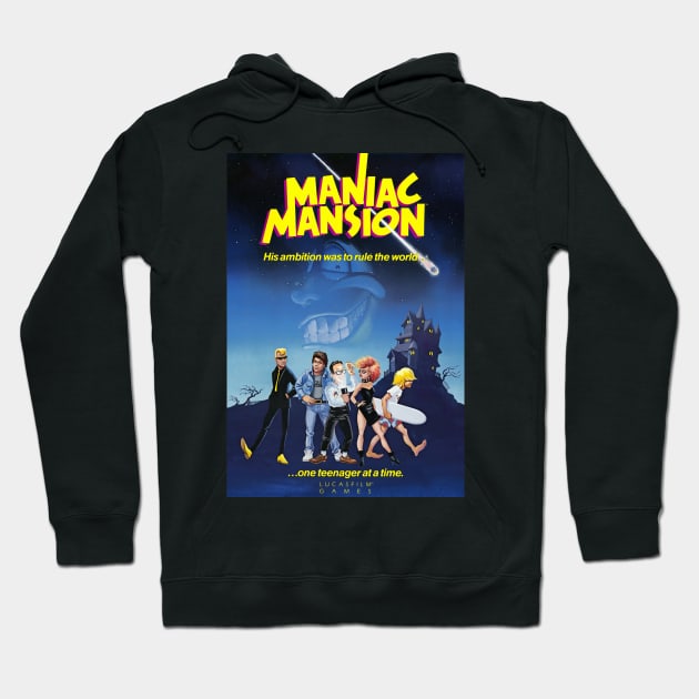 Maniac Mansion Hoodie by Retro8Bit Fashion Store